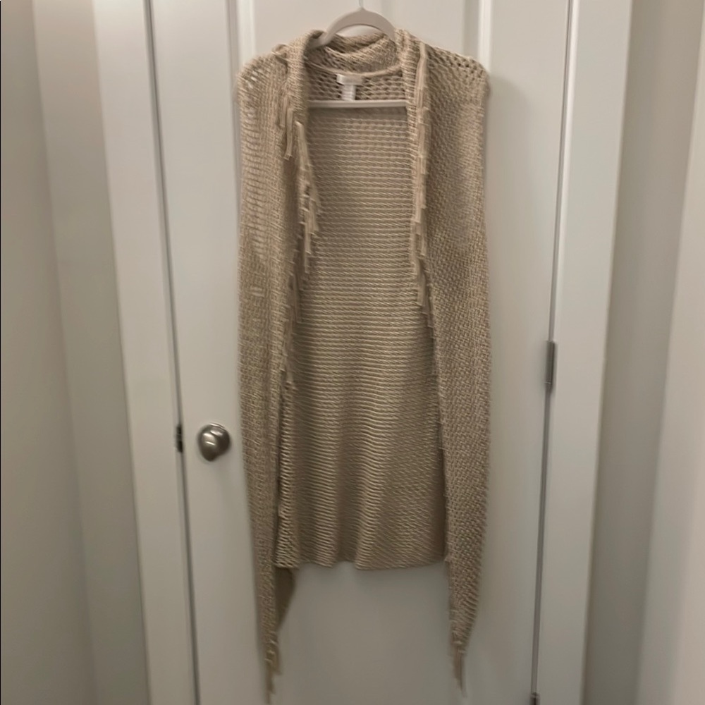 Chico's Cream Vest Sweater Knit